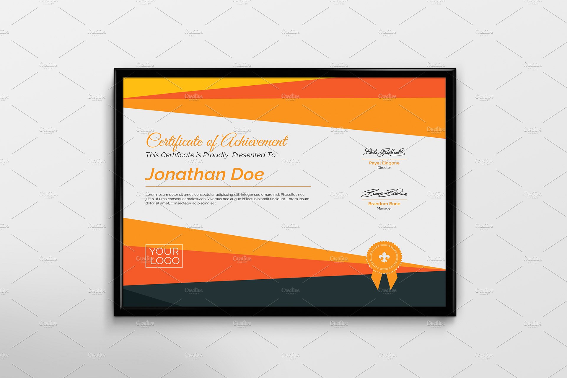 Ready Made Certificate Of Completion Postermywall Template